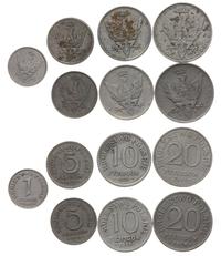zestaw: 1, 2x 5, 2x 10, 2x 20 fenigów 1917/1918,
