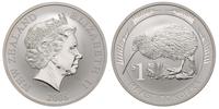 1 dolar 2008, Ptak kiwi, srebro "999" 31.45 g, s