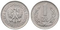 1 złoty 1971, Warszawa, piękne, Parchimowicz 213