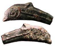 brąz w kształcie delfinka V w p.n.e., brąz 29 mm