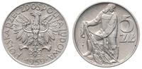 5 złotych 1959, bez znaku menniczego, bardzo ład