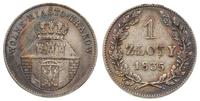 1 złoty 1835, Wiedeń, ciemna patyna, Plage 294