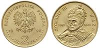 2 złote 1998, Warszawa, Zygmunt III Waza, patyna