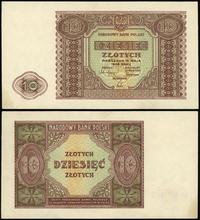 10 złotych 15.05.1946, przebarwienie na lewym do