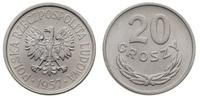 20 groszy 1957, bez znaku mennicy, aluminium, rz