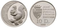 10 dinarów 1992, Wiewiórka, srebro '925' 31.53 g