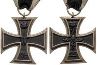 Krzyż Żelazny 1914, 42 x 42 mm, resztki wstążki