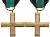 Krzyż Partyzancki, tombak złocony 38 x 38 mm, ws