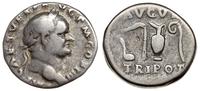 denar  72-73, Rzym, Aw: Głowa w prawo, IMP CAES 