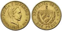 2 peso 1916, Jose Marti, złoto 3.35 g