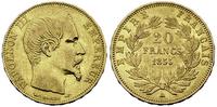 20 franków 1855/A, złoto 6.41 g
