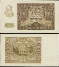 100 złotych 1.03.1940, seria E 6391411, pięknie 