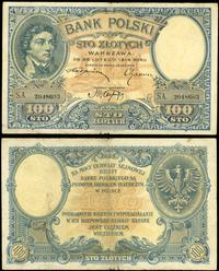 100 złotych 28.02.1919, seria  S.A., nieświeże r