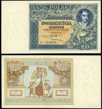 20 złotych 20.06.1931   , seria  CX., ślad po pr