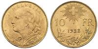 10 franków 1922, złoto 3.22 g