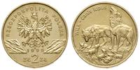 2 złote 1999, Wilk, nordic gold, Parchimowicz 78