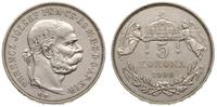 5 koron 1900, Kremnica, moneta czyszczona
