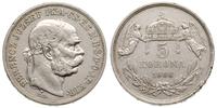 5 koron 1908, Kremnica, moneta czyszczona