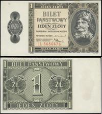 1 złoty 1.10.1938, seria IL, przybrudzenie na gó