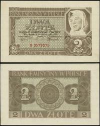 2 złote 1.03.1940, seria B, lewy górny i dolny r