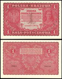 1 marka polska 23.08.1919, I Serja L 186150, lek
