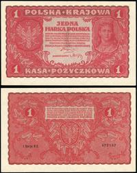 1 marka polska 23.08.1919, I Serja BE 472167, Mi