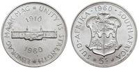 5 szylingów  1960, 50-lecie RPA, srebro "500" 28