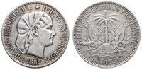1 gourde 1882, srebro "900" 24.87 g, KM 46