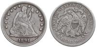 25 centów 1891, Filadelfia, srebro 6.11 g