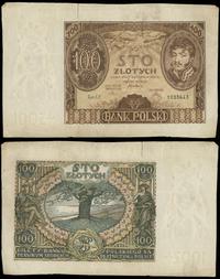 100 złotych 9.11.1934, ser. CF., banknot z szero