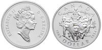 1 dolar 1994, Psi zaprzęg, srebro '925' 25.10 g,