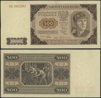 500 złotych 1.07.1948, seria BE, niewielkie pofa