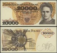 20.000 złotych 1.02.1989, seria AK, wyśmienicie 
