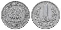 1 złoty 1967, Warszawa, bardzo rzadki rocznik, P
