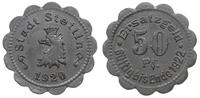 50 fenigów 1920, cynk w kształcie rozety 26 mm 3