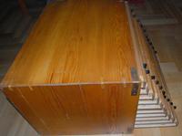 Polska, Drewniana szafka numizmatyczna z 10 szufladkami.Każda szufladka ma moźliwo..