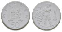 50 fenigów 1921, biała porcelana 21.8 mm, Scheuc