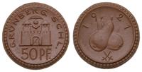 50 fenigów 1921, porcelana brązowa 21 mm 2.37 g,
