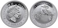 1 dolar 2000, Australijski ptak Kookaburra, sreb