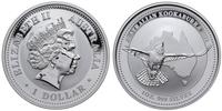 1 dolar 2002, Australijski ptak Kookaburra, sreb