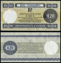 20 centów 1.10.1979, seria HN 7644894, mały form