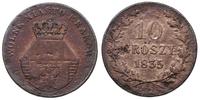 10 groszy 1835, Wiedeń, patyna, Plage 295