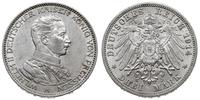 3 marki 1914/A, Berlin, popiersie cesarz w mundu