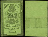 1 złoty 1831, podpis: Łubieński, cienki papier z
