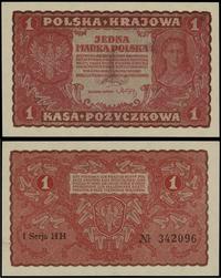 1 marka polska 23.08.1919, I Serja HH, piękna, M