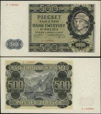 500 złotych 1.03.1940, seria B 1198666, Miłczak 