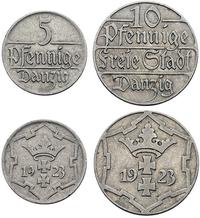 5 i 10 fenigów 1923, 2 sztuki łącznie