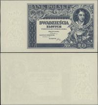 20 złotych 20.06.1931, banknot bez numeracji i o