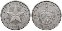 1 peso 1916, srebro '900' 26.72 g, stempel zwykł