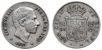 20 centimos 1885, srebro ''835'' 5.12 g, KM 149